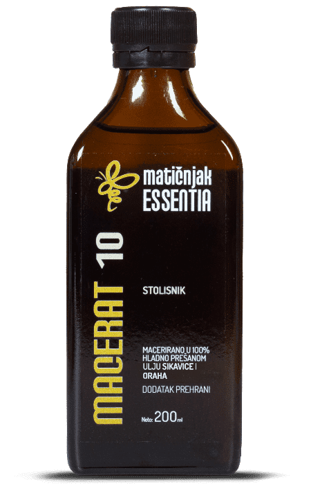Macerat 10 stolisnik u ulju sikavice i oraha 200ml