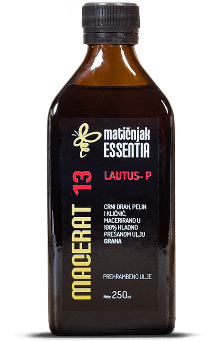 Macerat 13 - crni orah, obični pelin i klinčić u ulju oraha 250ml