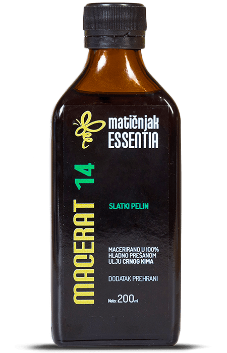 Macerat 14 - slatki pelin u ulju crnog kima 200ml
