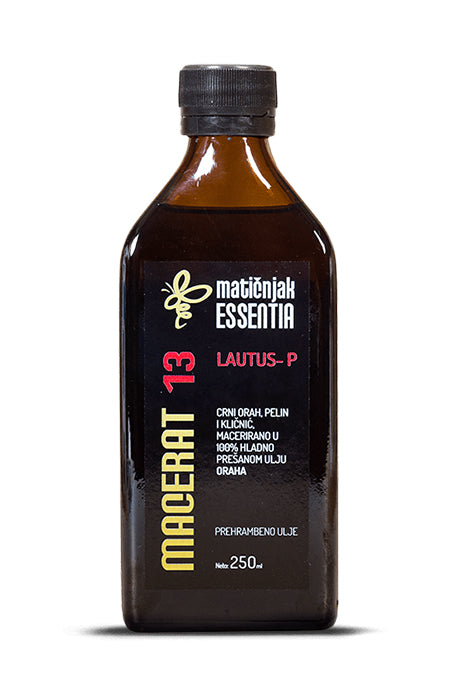 Macerat 13 - crni orah, obični pelin i klinčić u ulju oraha 250ml