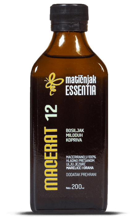 Macerate 12 in apricot and walnut oil 200ml 