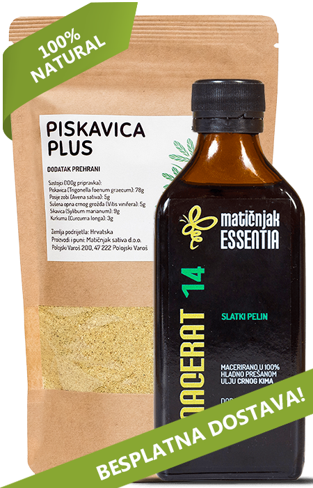 Macerate of sweet wormwood 200ml and Piskavica Plus 250g